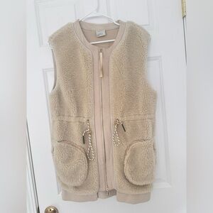 Varley Sherpa Cozy Cream Vest Small